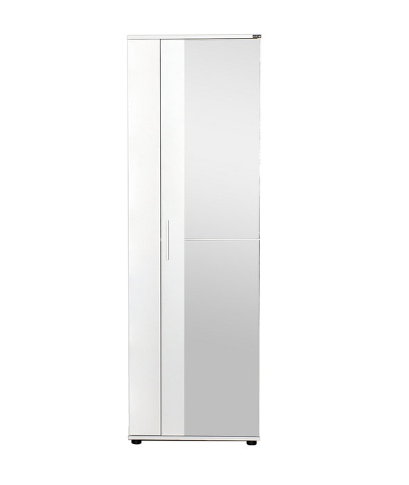 Hanah Home Zapatero con Puerta de Espejo Blanco Hanah Home Zapatero con Puerta de Espejo Blanco